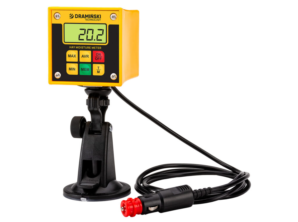 lekki, tani, wilgotnościomierz, dokładny, słomy, siana, sprasowanej, rolników, farmerów, kombajnistów, przyczepy