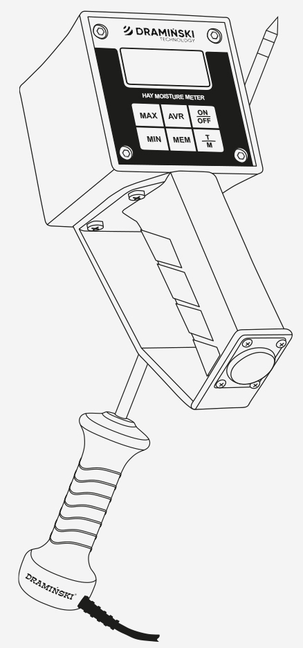 monitorowanie poziomu zawilgocenia i temperatury siana oraz słomy sprasowanej balot