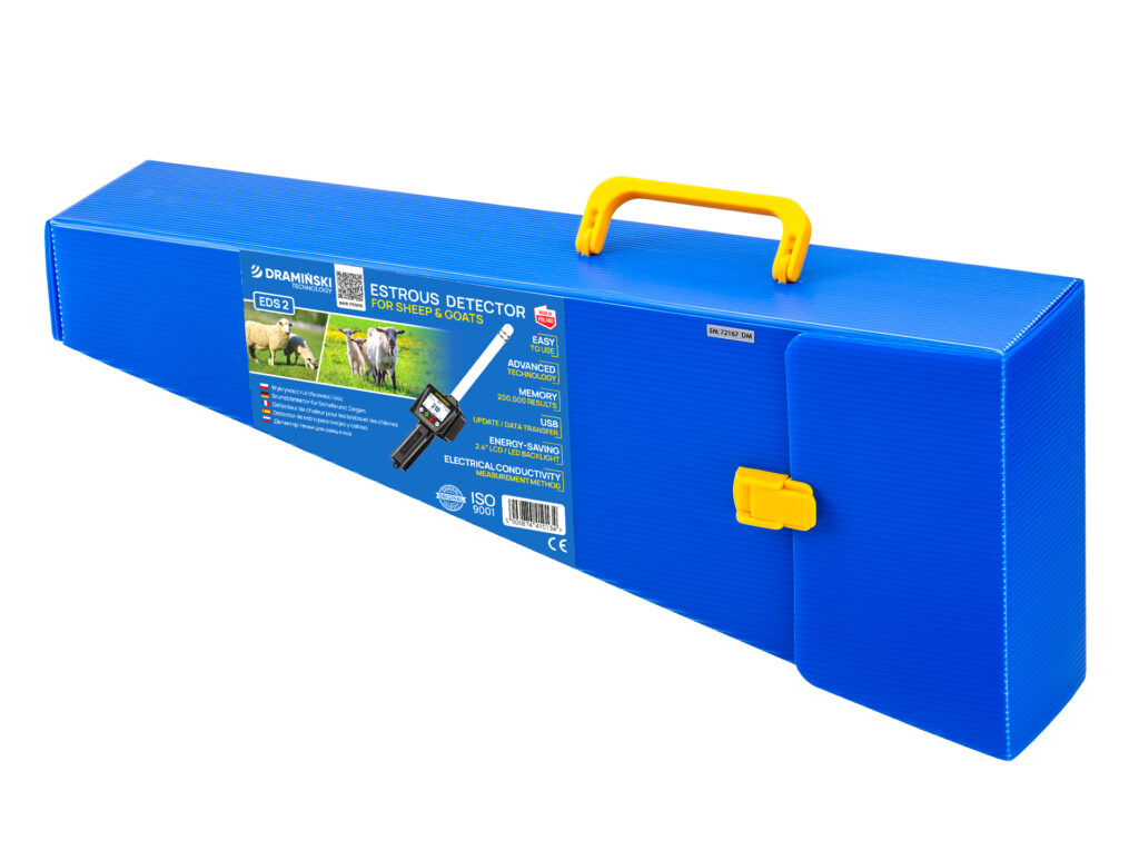Opakowanie transportowe z uchwytem do wykrywacza rui EDS