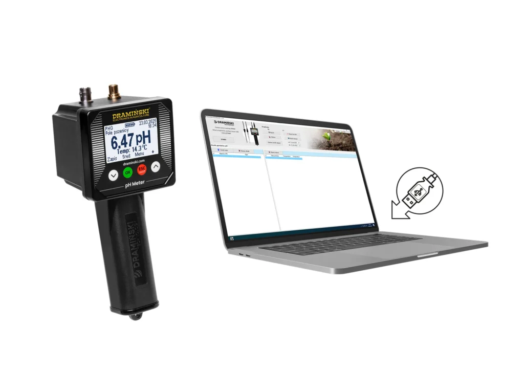Jak sprawdzić ph gleby miernikiem Dramiński, darmowa aplikacja